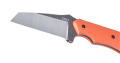 Columbia River CRKT 2399C S.P.I.T. 2.29" Fixed Plain Stonewash/Satin 8Cr13MoV Orange G10 Knife — view 2
