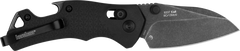 Kershaw Craze 2.35" Folding Reverse Tanto Plain BlackWash 8Cr13MoV - Black GFN — view 2