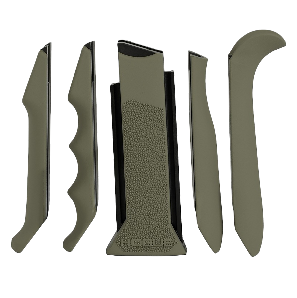 Hogue 13041 Modular OverMolded Pistol Grip OD Green Rubber Finger Grooves for AR-15/M16 — view 2