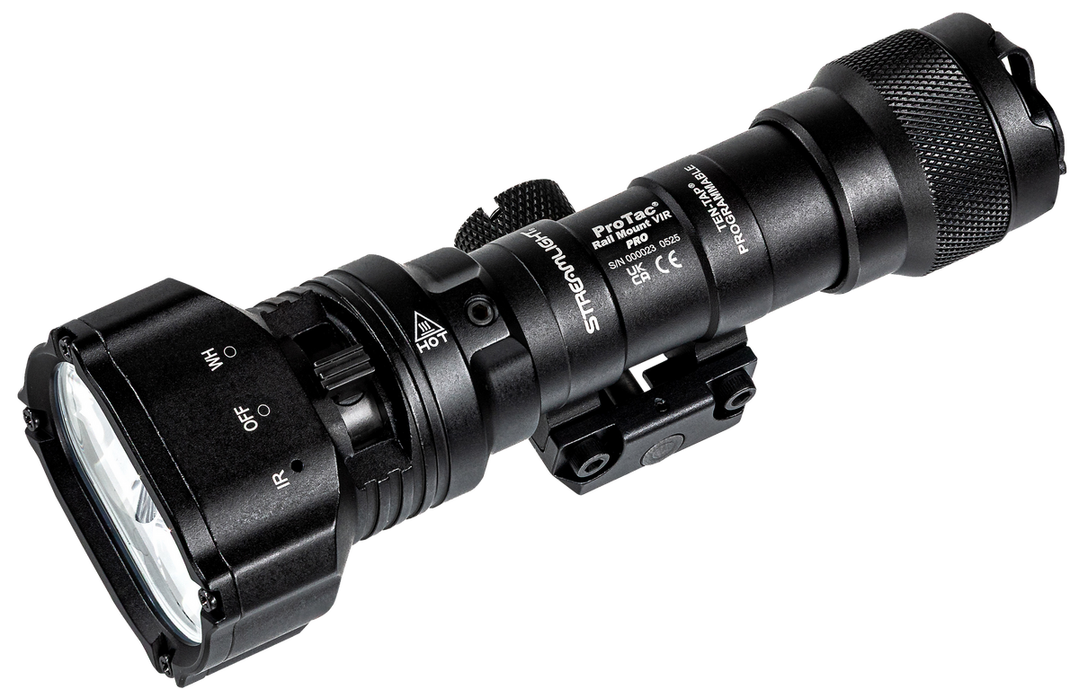 Streamlight ProTac Rail Mount VIR Pro 1100 Lumen White & IR Multi-Fuel Long Gun Light - Black — view 2