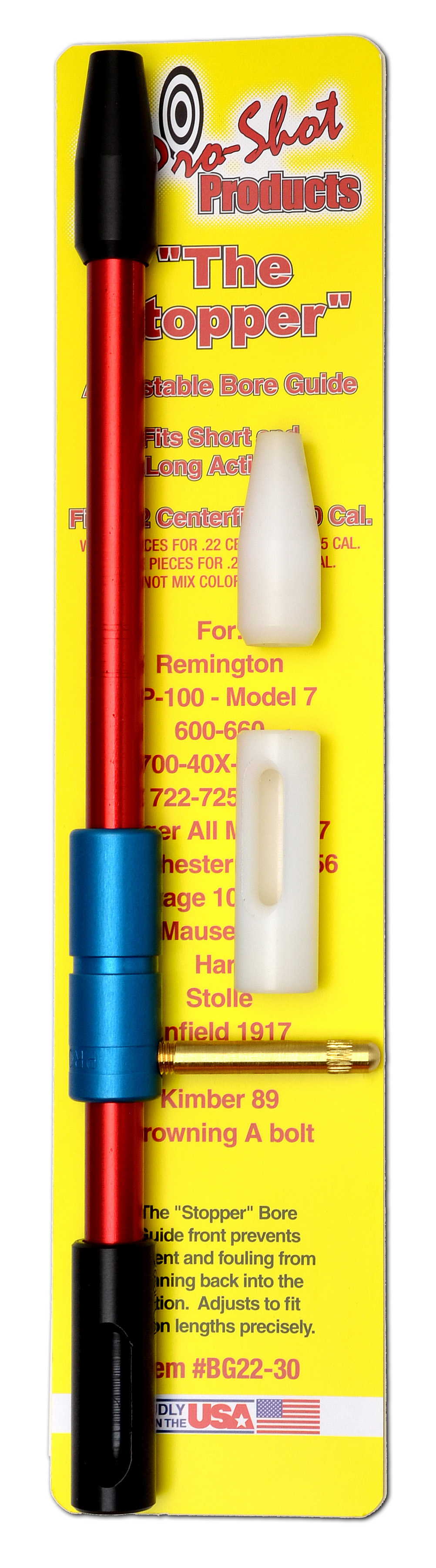 Pro-Shot BG2230 Stopper Bore Guide .22-.30 Cal Adjustable Long/Short Action Aluminum — view 2