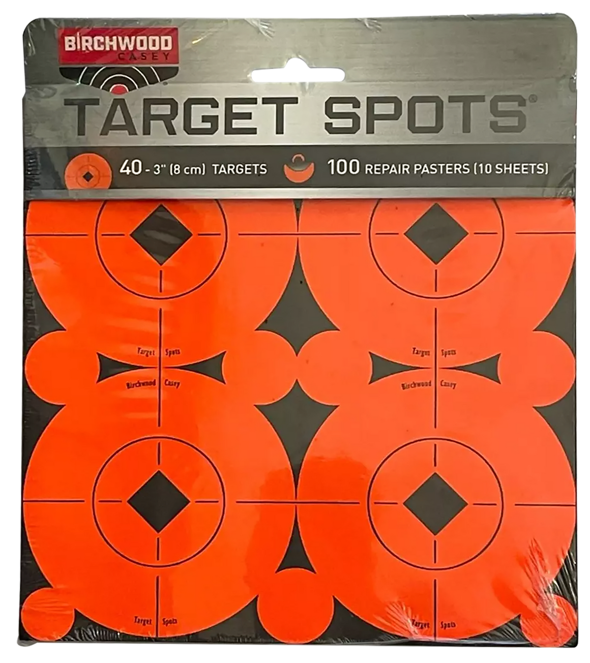 Birchwood Casey 33903 Target Spots Self-Adhesive Paper 3" Bullseye Black/Orange 40 Pack — view 2