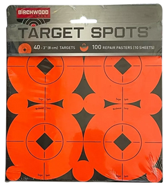 Birchwood Casey 33903 Target Spots Self-Adhesive Paper 3" Bullseye Black/Orange 40 Pack — view 2