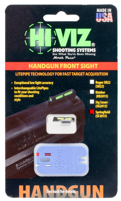 Hiviz SF2015 LiteWave Springfield 1911 Front Sight Green Fiber Optic — view 2