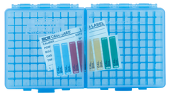 MTM Case-Gard P200-9 Ammo Box Flip-Top 9mm Luger/.380 ACP 200rd Clear Blue Polypropylene — view 2