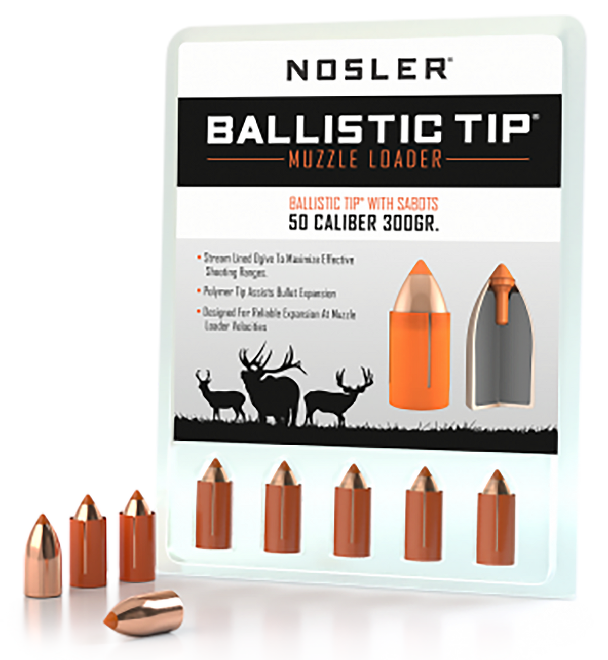 Nosler Ballistic Tip Muzzleloader 50 Cal 300gr Spitzer 15/Box — view 2
