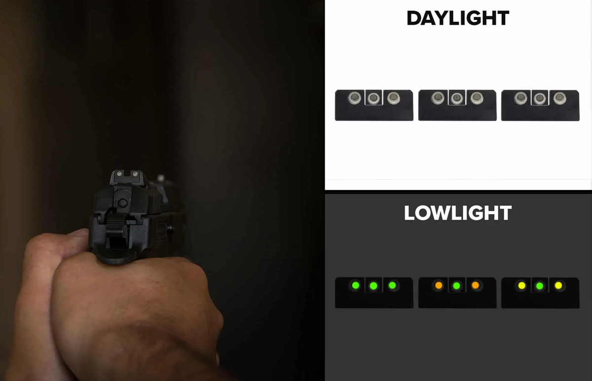Meprolight USA Tru-Dot Front Sight Green/Tritium White Outline S&W J-Frame 1-7/8" Barrel - Black — view 2