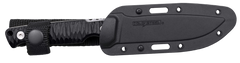 Cold Steel Razor Tek 4" Fixed Clip Point Plain Satin 4116 Krupp SS Black Textured Handle — view 2