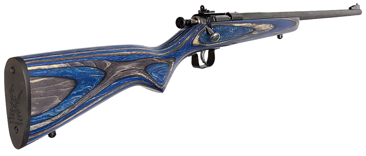 Crickett KSA2222 Youth 22 LR 16.12" 1-Rd Bolt Action Rifle - Blue Laminate Stock — view 2