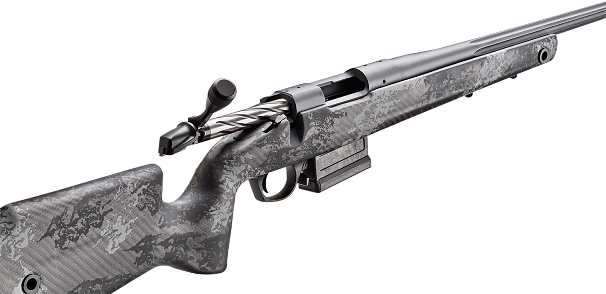 Bergara Rifles B-14 Crest 308 Win 20" 3+1 Bolt-Action Rifle - Sniper Gray Cerakote, Carbon Fiber Stock — view 2