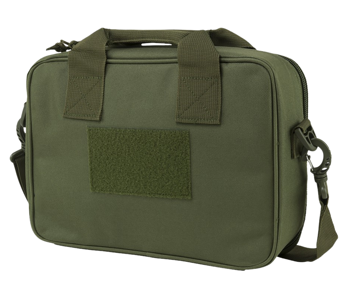 NcSTAR VISM Double Pistol Range Bag w/Mag Pouches Lockable - Green — view 2