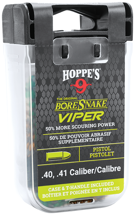 Hoppes BoreSnake Viper 40/41 Cal Pistol Bore Cleaner Rope - Bronze Bristle — view 2