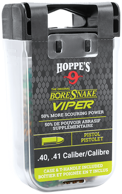 Hoppes BoreSnake Viper 40/41 Cal Pistol Bore Cleaner Rope - Bronze Bristle — view 2