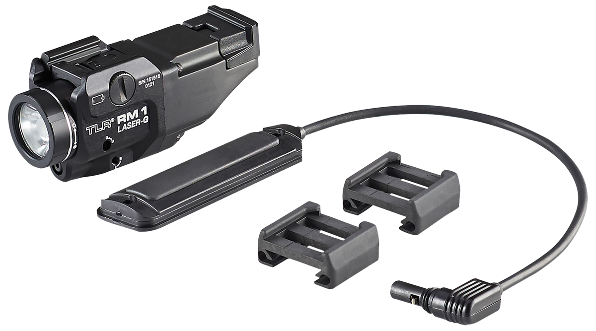 Streamlight TLR-1 RM 500 Lumen White LED Light w/Integrated Green Laser - Black Anodized — view 2