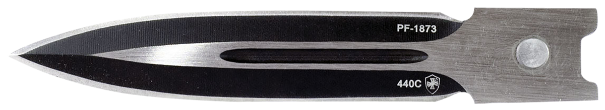 Templar Knife MBR131 Gen II Slim 3.50" OTF Dagger Plain Black Oxide Stonewashed 440C 5.05" Black Aluminum/Rubber Handle Glass Breaker — view 2