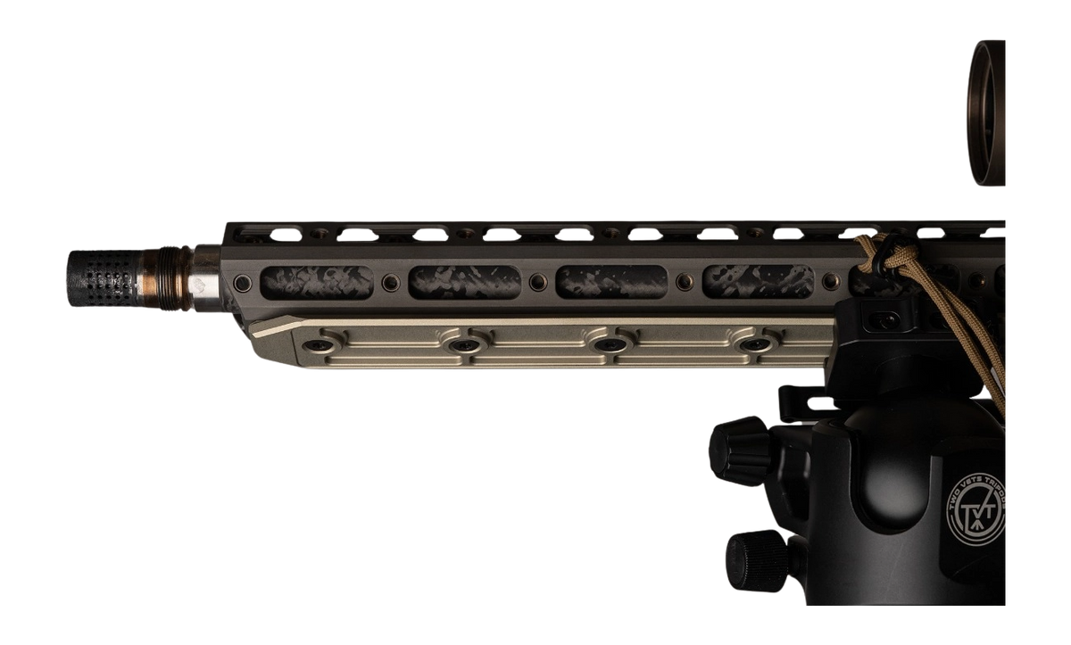 Q LLC Q-Sert 12" ARCA-Swiss Bolt-On Rail Plate - Flat Dark Earth — view 2