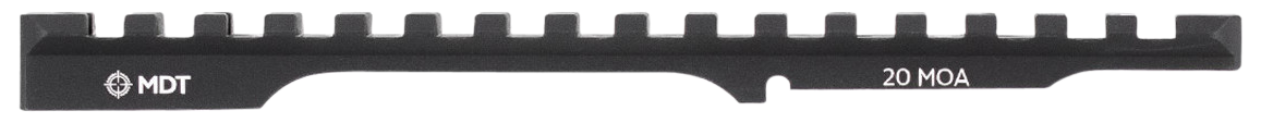 MDT Picatinny Scope Rail 20 MOA Black Anodized Aluminum 11" - Fits Remington 700 SA — view 2