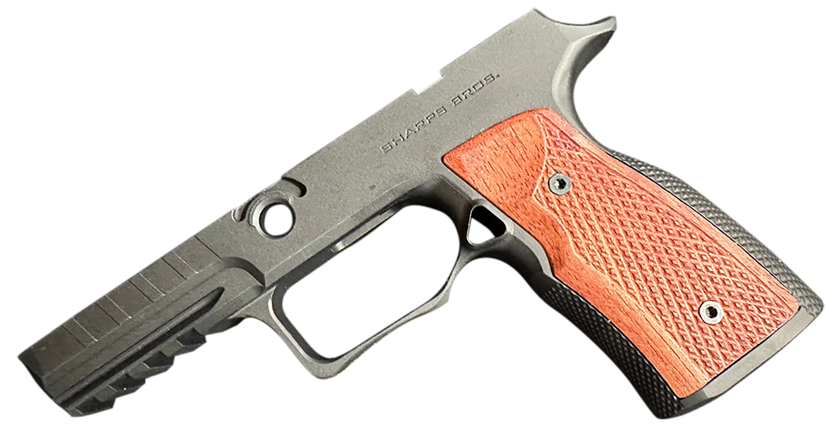 Sharps Bros SBGM09 Grip Module Black w/ Cherry 7075-T6 Aluminum Fits Sig P320 — view 2