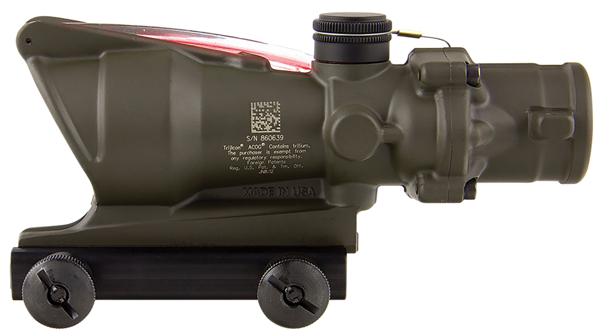 Trijicon ACOG 4x32mm Illuminated Red Chevron .223/5.56 BDC Riflescope - OD Green — view 2