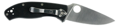 Spyderco C122GP Tenacious 3.39" 8Cr13MoV Drop Point Plain Edge Black G10 Folding Knife — view 2