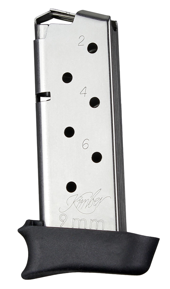 Hogue 39030 Rubber Magazine Extended Base Pad Black for Kimber Micro 9 9mm Luger — view 2