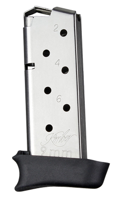 Hogue 39030 Rubber Magazine Extended Base Pad Black for Kimber Micro 9 9mm Luger — view 2