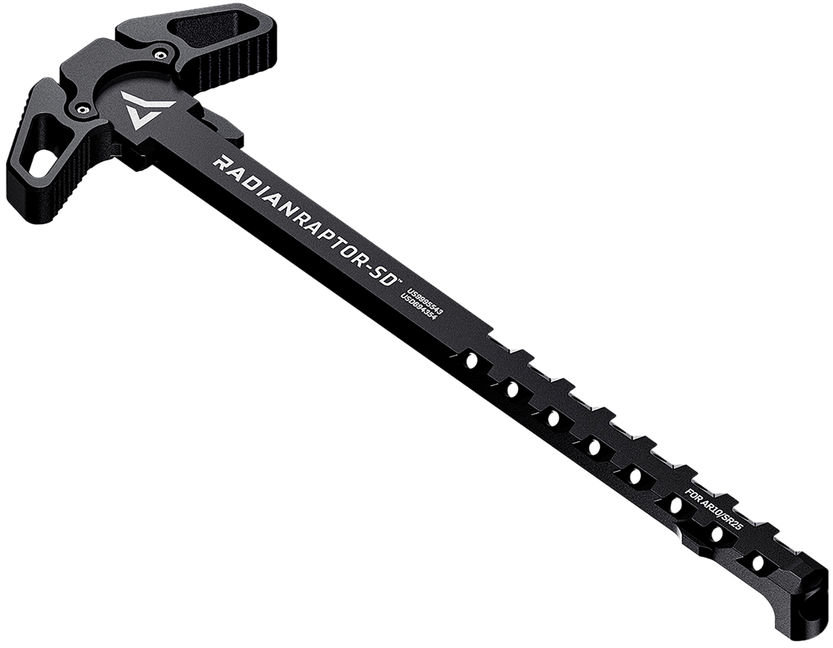 Radian Weapons Raptor-SD AR-10/SR-25 7.62 Gas-Ported Ambidextrous Charging Handle - Black — view 2