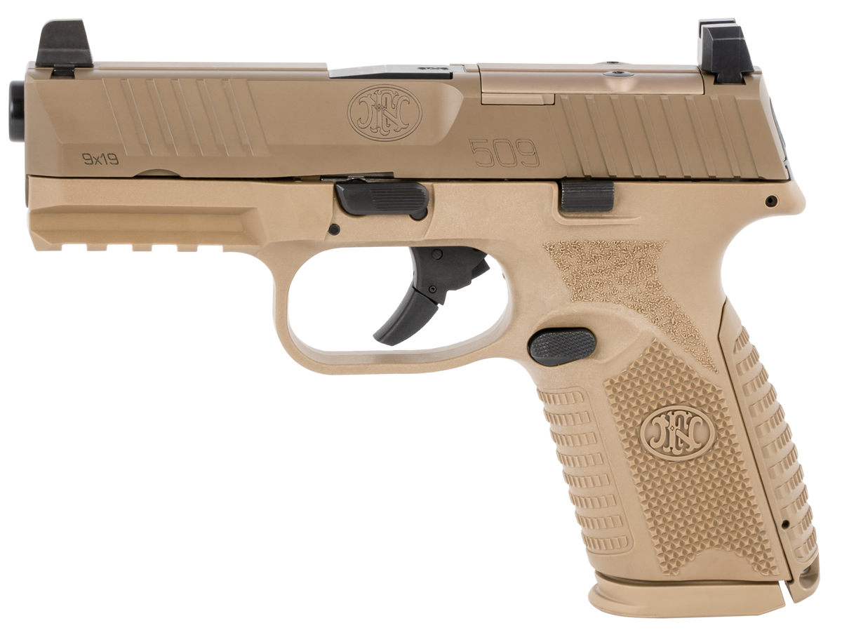 FN 509 Midsize MRD 9mm Luger 4" 15+1 FDE Semi-Auto Pistol - Optic Ready — view 2