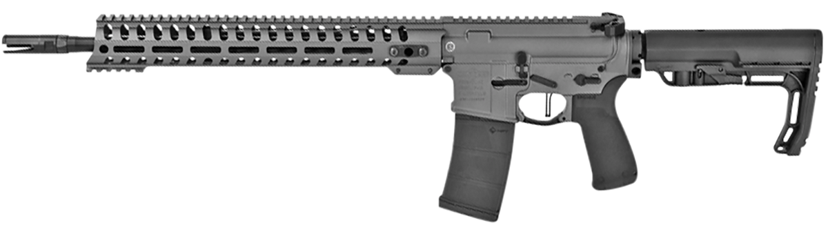 Patriot Ordnance Factory Minuteman 5.56x45mm NATO 16.5" 30+1 Semi-Auto Rifle - Tungsten Cerakote — view 2