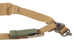 Blue Force Gear Vickers 221 2" 57"-67" Coyote Brown Cordura Padded Convertible Sling - Push Button Swivels — view 2