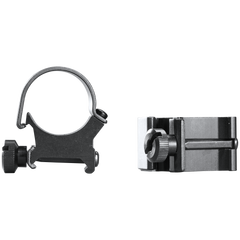 Weaver Mounts 49042 Detachable Top Mount Rings 1" High Matte Black Aluminum - Quick Detach — view 2