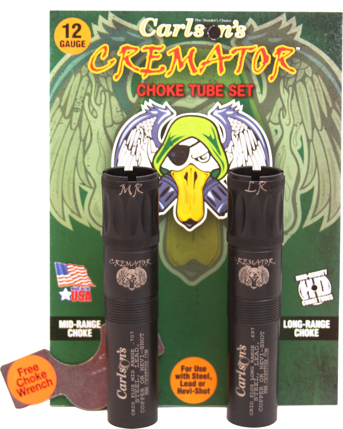 Carlsons Cremator Benelli Crio/Crio Plus 12 Gauge Mid/Long Range Non-Ported 17-4 Stainless Steel Choke Tubes — view 2