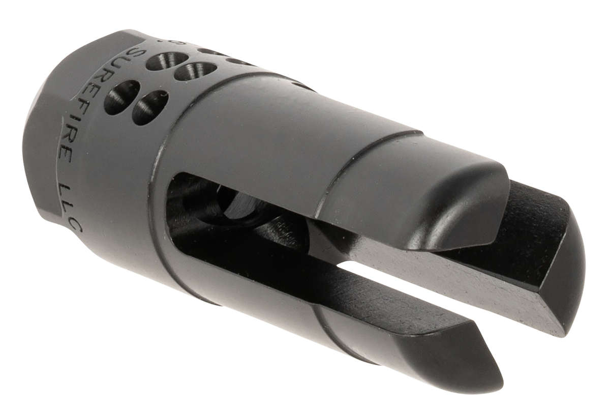 Surefire Warcomp Sport Flash Hider 5.56mm 1/2"-28 3-Prong DLC Stainless — view 2
