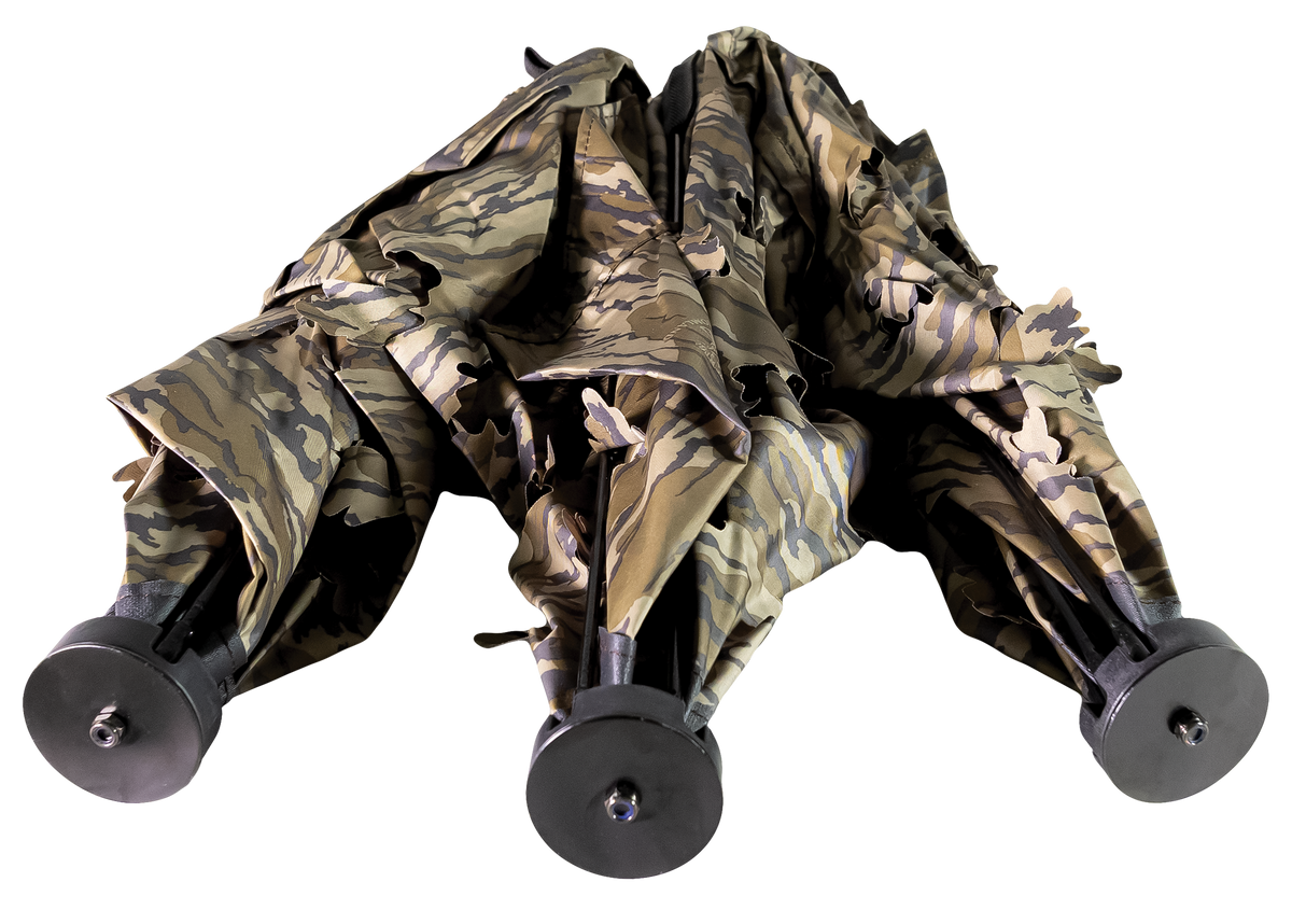 Walkers Game Ear Ameristep Throwdown Ground Blind Mossy Oak BottomLand 91 in x 25 in — view 2
