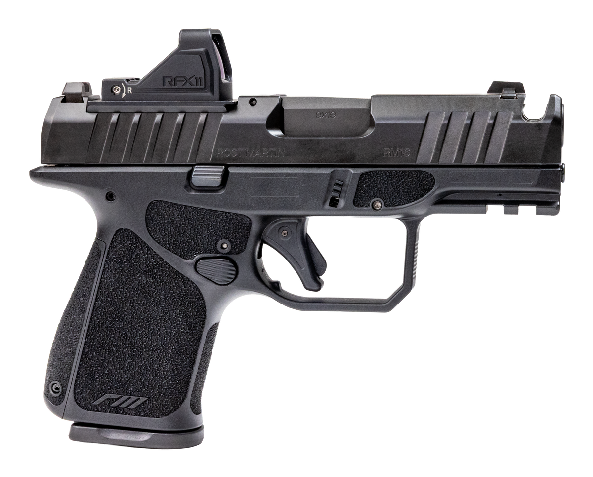 Rost Martin RM1S Comp Bundle 9mm Luger 3.6" 10+1 Striker-Fired Pistol - CA Compliant - Black — view 2