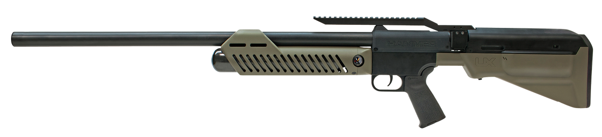 RWS Hammer PCP .50 Cal 2-Shot 29.5" Bolt Action Air Rifle - OD Green Synthetic Stock — view 2