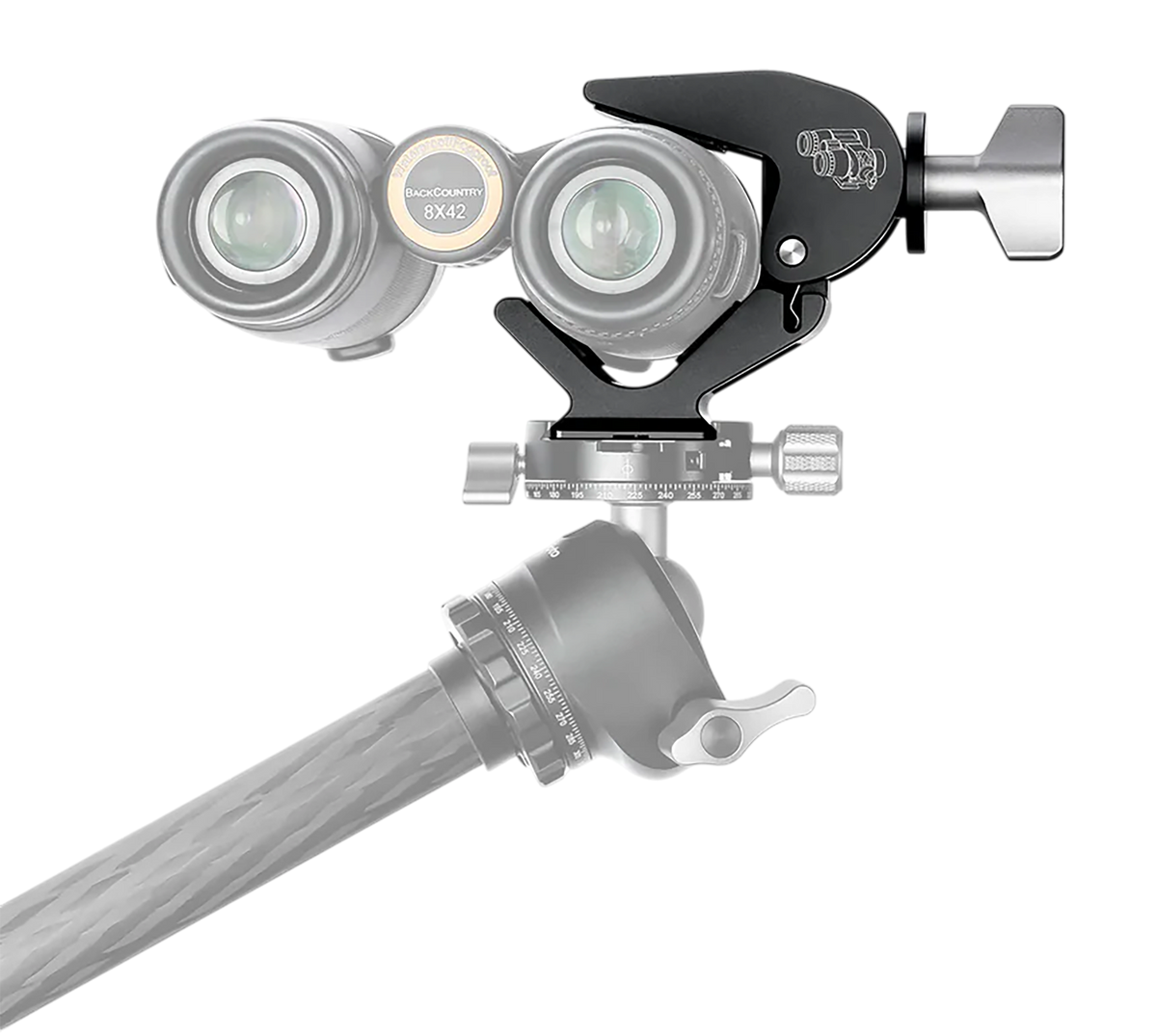 Leofoto USA BC-02 Binocular Tripod Adapter 28-60mm Arca Dovetail Black — view 2
