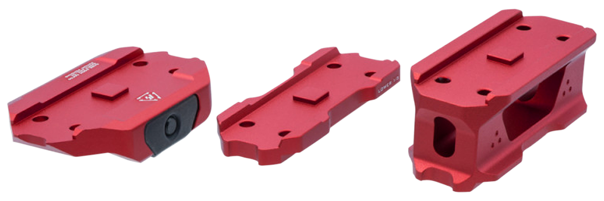 Strike Industries T1 Riser Mount Red Anodized 6061-T6 Aluminum Picatinny Rail — view 2