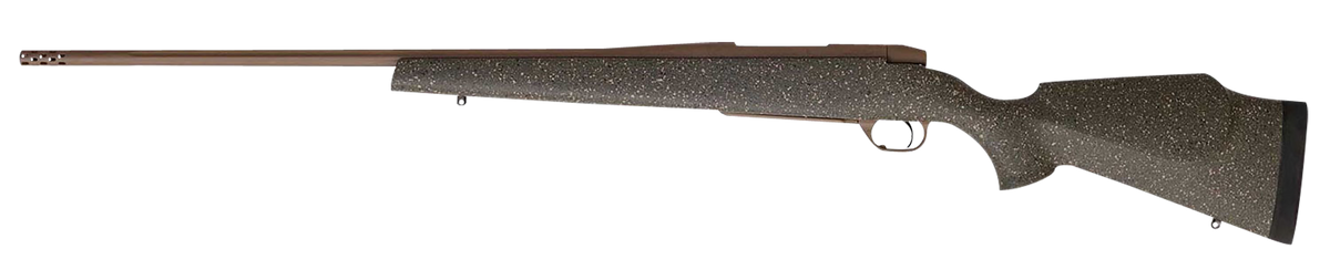 Weatherby Mark V Weathermark LT 6.5 WBY RPM 4+1 24" Bolt Action Rifle - FDE Cerakote — view 2