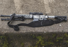 GrovTec QS Heavy Gunner GTSL133 1.5" Black Adjustable Rifle/Shotgun Sling w/ Push Button Swivels — view 2