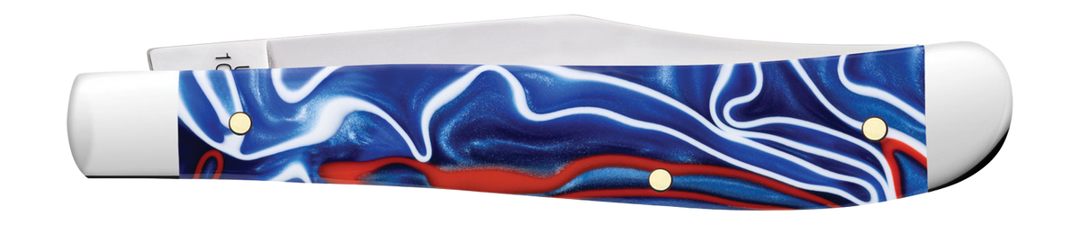 Case 11229 Patriotic Kirinite Slimline Trapper 3.25" Folding Pocket Knife — view 2
