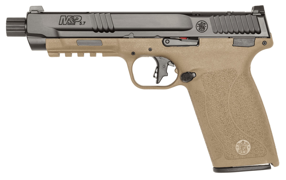 Smith & Wesson M&P 5.7 5.7x28mm 5" 22+1 SAO Pistol - Black/FDE — view 2