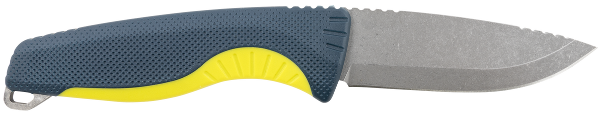 S.O.G Aegis FX 3.70" Fixed Drop Point Plain Stonewashed 4116 Krupp SS Blade, Indigo w/Acid Accents GRN Handle — view 2