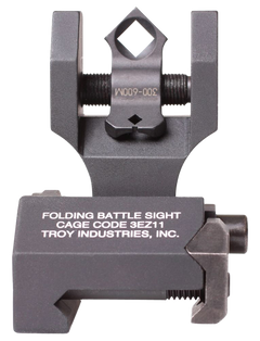 Troy Industries Rear Folding BattleSight Dioptic AR-15 - Black Hardcoat Anodized — view 2