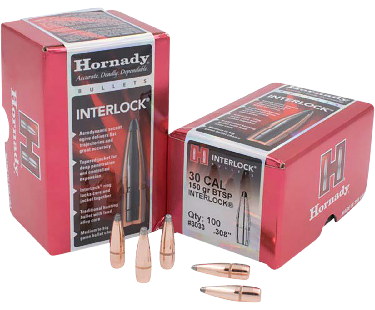 Hornady InterLock 30 Cal .308 150 gr BTSP Bullets - 100 Per Box — view 2