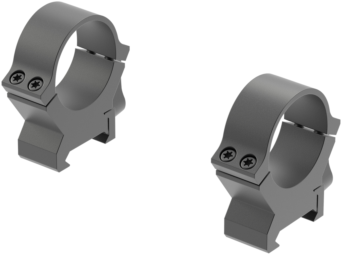 Leupold QRW2 Cross-Slot 30mm High Matte Black Scope Rings - Quick Release Steel — view 2