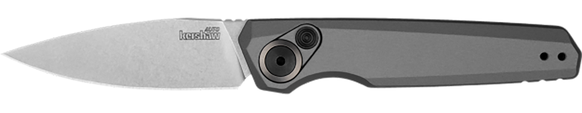 Kershaw Launch 18 2.79" Folding Spear Point Plain Stonewashed CPM-154 Automatic Knife — view 2