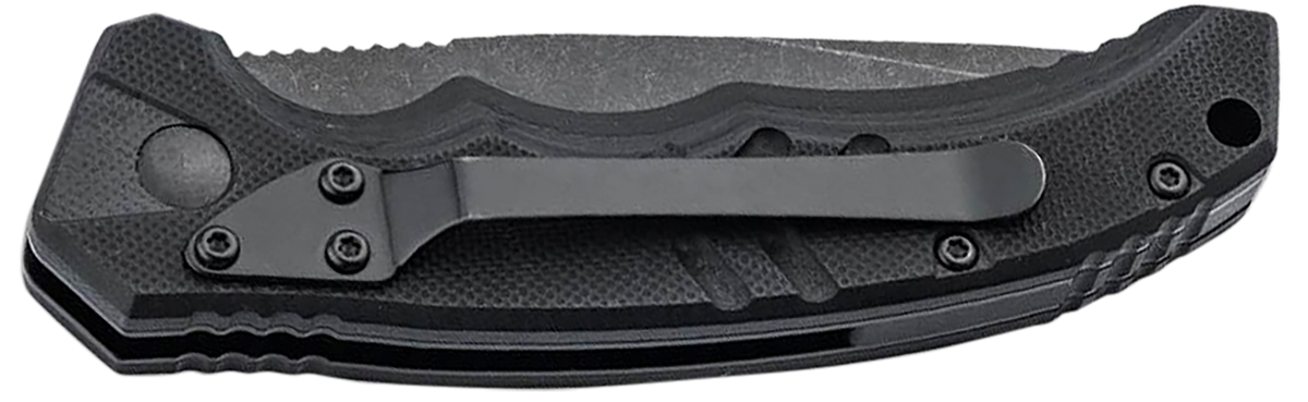 Boker Plus Intention II 3.07" Tanto Plain D2 Black G10 Automatic Folding Knife — view 2