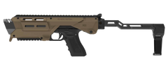 Meta Tactical MX-1 Glock Conversion Kit with Folding Stabilizer - Tan — view 2