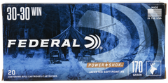Federal 3030B Power-Shok  30-30Win 170gr Jacketed Soft Point 20 Per Box/10 Case — view 2